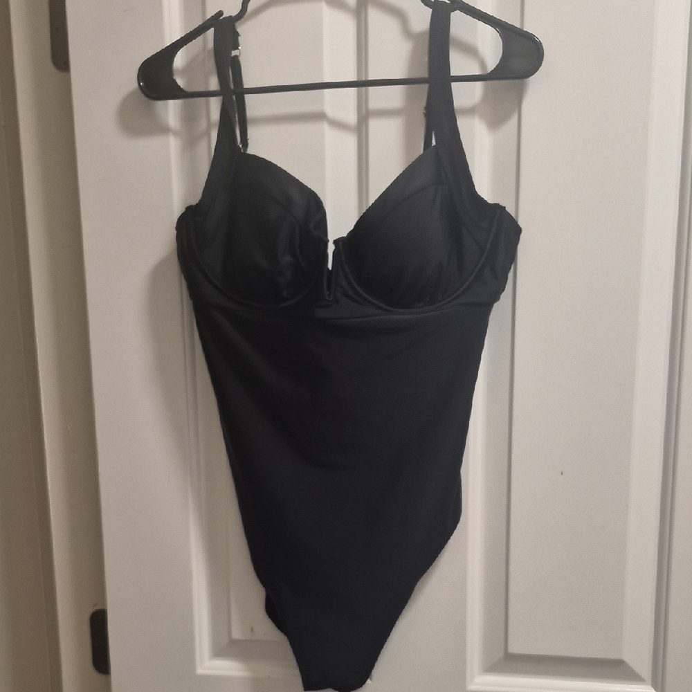 Black One-Piece Swimsuit WOMENS XL